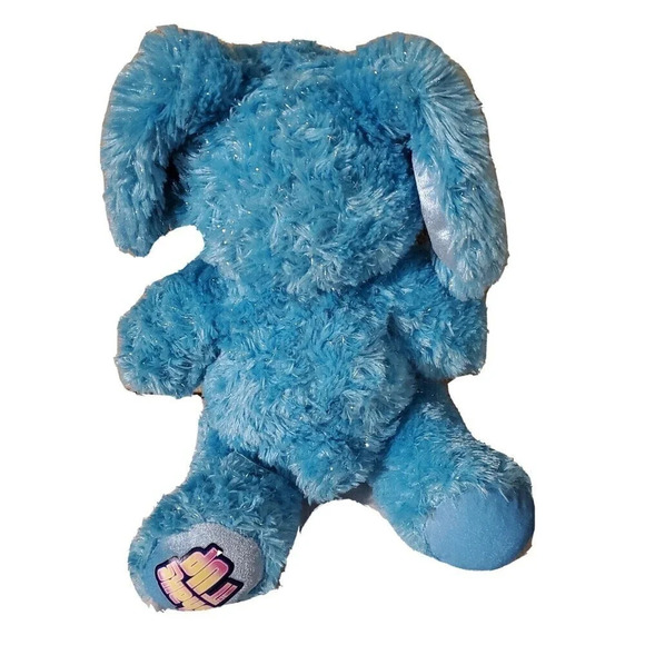 𝅺Disney Build a Bear Teal sparkle 2012 Sparkle Rabbit Plush Shake it Up - Picture 2 of 3